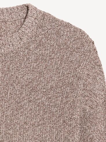 Old Navy Seaside Cotton Shaker Tunic Sweater - Brown Marl in Kuwait
