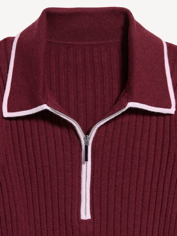 Old Navy Long-Sleeve Half-Zip Top - Red Lacquer in Kuwait