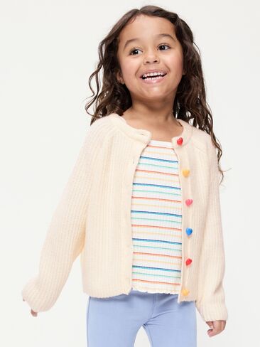 Old Navy SoSoft Cardigan Sweater for Toddler Girls - Creme De La Creme in Kuwait
