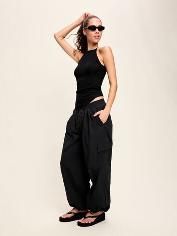 Old Navy CloudLite High-Neck Racerback Tank Top - Black Jack in Kuwait