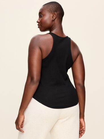 Old Navy CloudLite High-Neck Racerback Tank Top - Black Jack in Kuwait