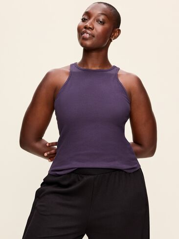 Old Navy CloudLite High-Neck Racerback Tank Top - Nebula in Kuwait