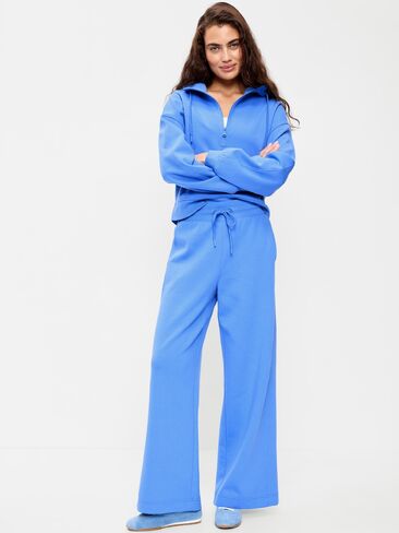 Old Navy Extra High-Waisted Dynamic Fleece Wide-Leg Sweatpants - Cloisonne in Kuwait