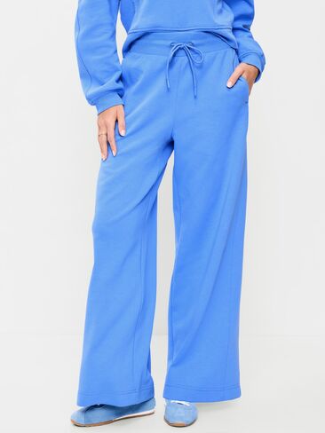 Old Navy Extra High-Waisted Dynamic Fleece Wide-Leg Sweatpants - Cloisonne in Kuwait