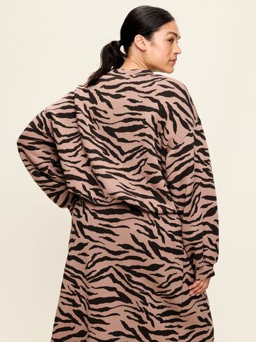Old Navy Bounce Fleece Bubble-Hem Sweatshirt - Animal Print in Kuwait