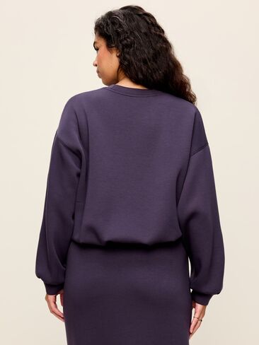 Old Navy Bounce Fleece Bubble-Hem Sweatshirt - Nebula in Kuwait