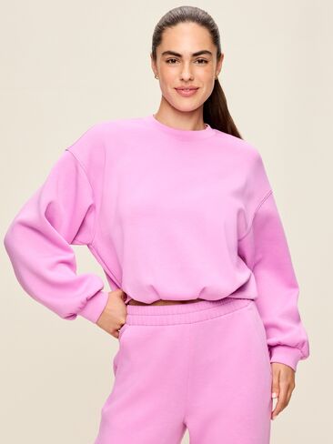 Old Navy Bounce Fleece Bubble-Hem Sweatshirt - Orchid in Kuwait