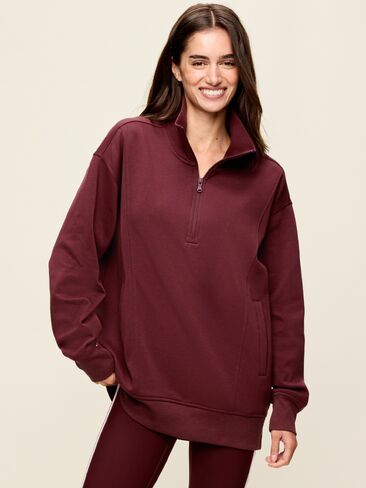 Old Navy Dynamic Fleece Half-Zip Tunic Sweatshirt - Grand Canyon in Kuwait
