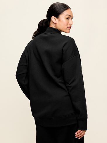 Old Navy Dynamic Fleece Half-Zip Tunic Sweatshirt - Black Jack in Kuwait