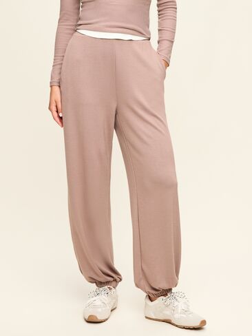 Old Navy Oversized Bounce Fleece Bubble Jogger Sweatpants - Mocha in Kuwait
