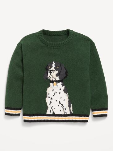 Old Navy SoSoft Oversized Graphic Sweater for Toddler Boys - Field Of Greens in Kuwait