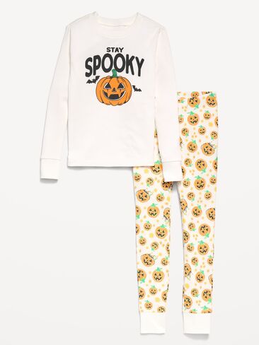 Old Navy Gender-Neutral Snug-Fit Graphic Pajama Set for Kids - Pumpkins in Kuwait