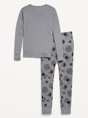 Old Navy Gender-Neutral Snug-Fit Graphic Pajama Set for Kids - Spiders in Kuwait