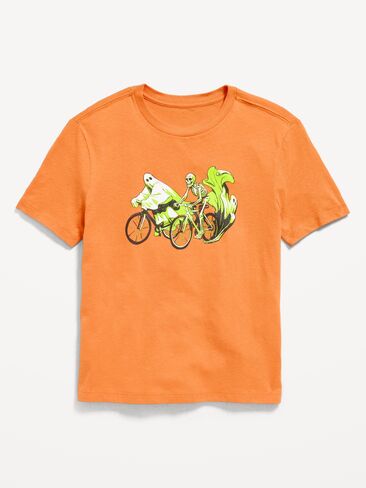 Old Navy Short-Sleeve Graphic T-Shirt for Boys - Fiery Auburn in Kuwait