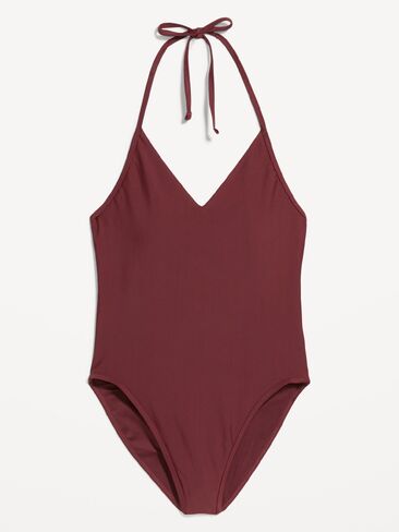 Old Navy V-Neck Halter Swimsuit - Reddy Or Not in Kuwait
