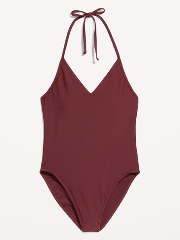 Old Navy V-Neck Halter Swimsuit - Reddy Or Not in Kuwait