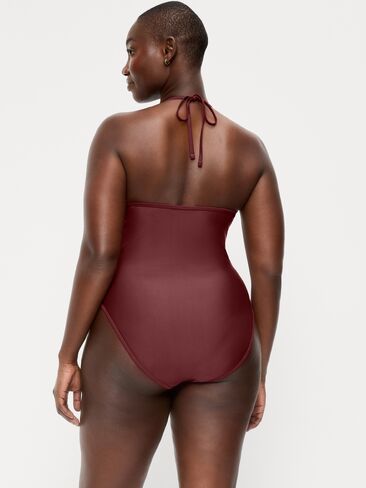 Old Navy V-Neck Halter Swimsuit - Reddy Or Not in Kuwait