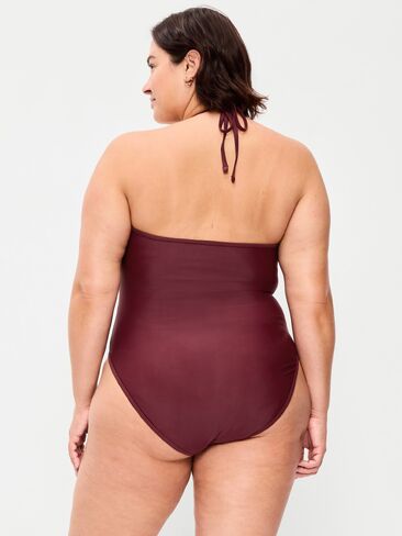 Old Navy V-Neck Halter Swimsuit - Reddy Or Not in Kuwait