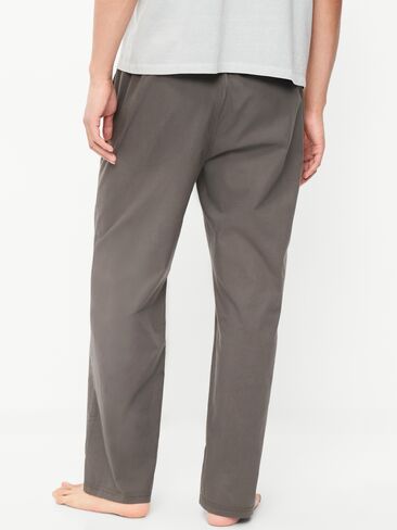 Old Navy Elastic-Waist Poplin Pajama Pant - Stainless Steel in Kuwait