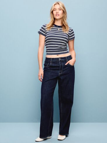 Old Navy Mid-Rise Slouchy Wide-Leg Jeans - Joanna in Kuwait