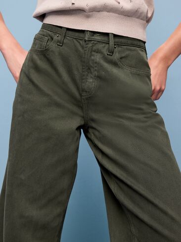 Old Navy High-Waisted Baggy Wide-Leg Jeans - Forest Tapestry in Kuwait