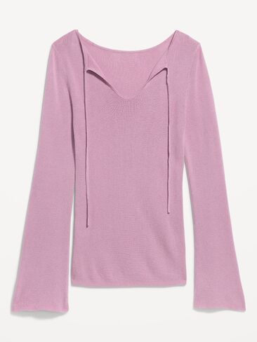 Old Navy Bell-Sleeve Keyhole Top - Rose Dawn in Kuwait