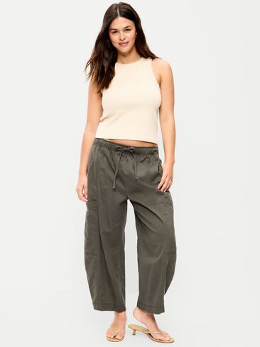 Old Navy Mid-Rise Pull-On Utility Pants - Forest Tapestry in Kuwait