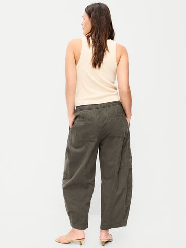 Old Navy Mid-Rise Pull-On Utility Pants - Forest Tapestry in Kuwait