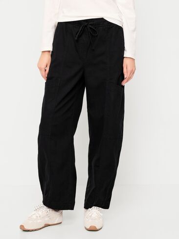 Old Navy Mid-Rise Pull-On Utility Pants - Black Jack in Kuwait