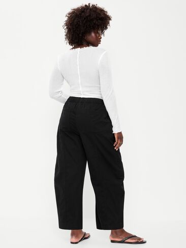Old Navy Mid-Rise Pull-On Utility Pants - Black Jack in Kuwait