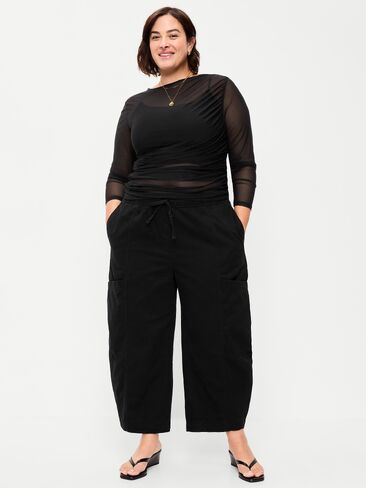 Old Navy Mid-Rise Pull-On Utility Pants - Black Jack in Kuwait