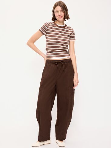 Old Navy Mid-Rise Pull-On Utility Pants - Earthen in Kuwait