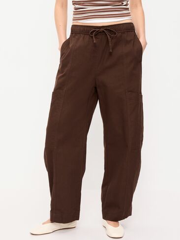 Old Navy Mid-Rise Pull-On Utility Pants - Earthen in Kuwait