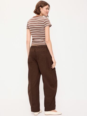Old Navy Mid-Rise Pull-On Utility Pants - Earthen in Kuwait