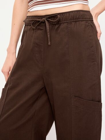 Old Navy Mid-Rise Pull-On Utility Pants - Earthen in Kuwait