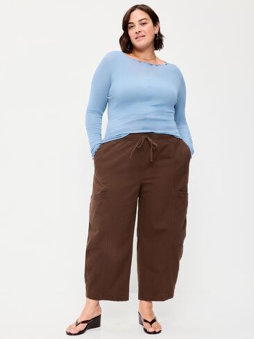 Old Navy Mid-Rise Pull-On Utility Pants - Earthen in Kuwait