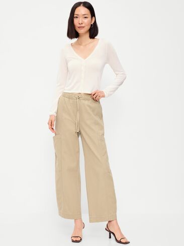 Old Navy Mid-Rise Pull-On Utility Pants - Teakwood in Kuwait