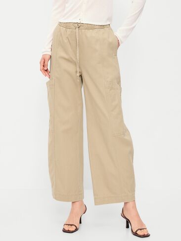 Old Navy Mid-Rise Pull-On Utility Pants - Teakwood in Kuwait