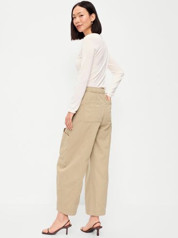 Old Navy Mid-Rise Pull-On Utility Pants - Teakwood in Kuwait