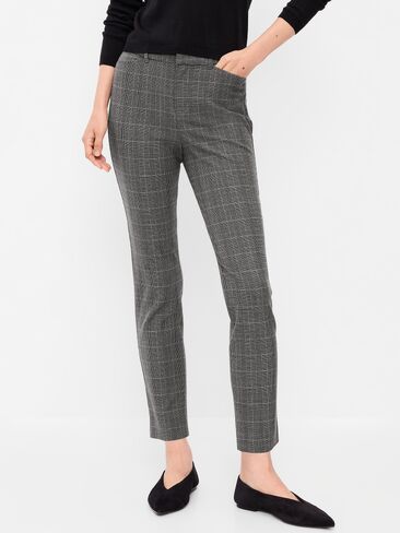 Old Navy High-Waisted Pixie Skinny Ankle Pants - Gray Plaid in Kuwait