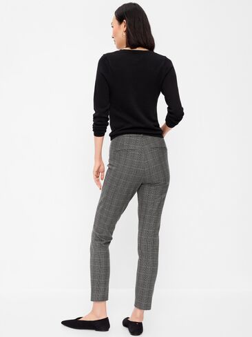 Old Navy High-Waisted Pixie Skinny Ankle Pants - Gray Plaid in Kuwait
