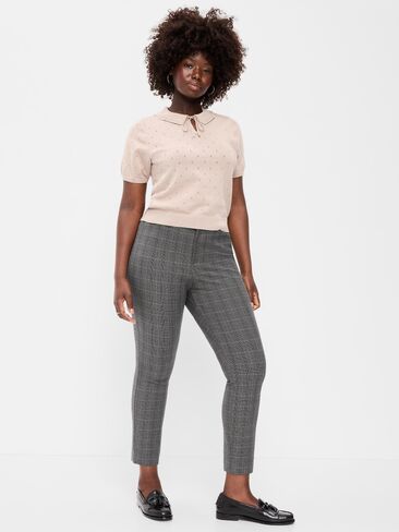 Old Navy High-Waisted Pixie Skinny Ankle Pants - Gray Plaid in Kuwait