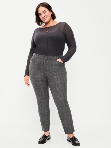 Old Navy High-Waisted Pixie Skinny Ankle Pants - Gray Plaid in Kuwait