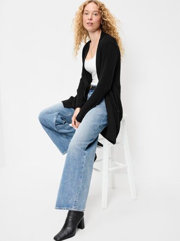Old Navy Longline Open-Front Wrap - Black Jack in Kuwait