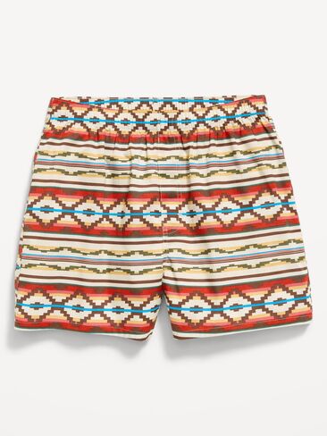 Old Navy Printed Boxer Shorts - Aztec Brown in Kuwait