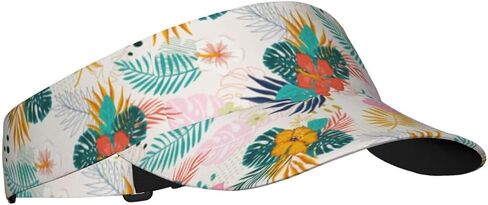 Summer Beach Sport Sun Visor Hat Adjustable Tropical Flower Hats Shells Empty Cap Hawaii Visor Caps for Women Men in Saudi Arabia
