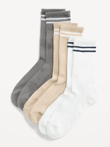 Old Navy Tube Socks 3-Pack - Neutral Stripe in Kuwait
