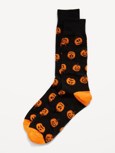 Old Navy Printed Novelty Socks for Men - Pumpkins in Kuwait