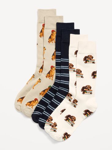Old Navy Novelty Socks 3-Pack for Men - Lucky Dog in Kuwait
