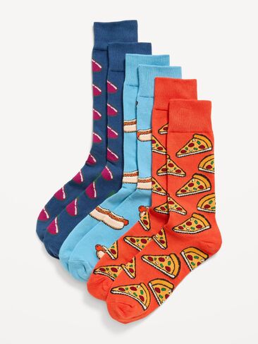 Old Navy Novelty Socks 3-Pack for Men - Food in Kuwait
